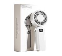 Générique Ventilateur Portable - 6 Vitesses, Rechargeable, Longue Autonomie - Éventail à Main | Pour Plage, Camping, Bureau, Festival, Pêche, Randonnée, Courses, Sports, Voyage, Vacances