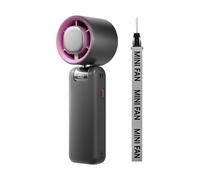 Générique Ventilateur portable | de refroidissement pliable Dispositif circulation aérienne rechargeable USB, fournitures voyage en plein air pour faire du shopping, camping offrant une expé