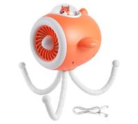 Générique Ventilateur portable pour poussette Lumière LED rotative