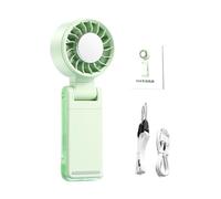 Générique Ventilateur portable pour voyage - Ventilateur nomade rechargeable 5 vitesses, à main puissant - Pour camping, plage, festival, sport, bureau, randonnée, pêche, shopping