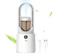 Générique Ventilateur Portable Sans Pales | Ventilateurs Portables qui Soufflent de l'Air Froid,Rafraîchisseur d'Air Silencieux 6 Vitesses Humidificateur pour Bureau Maison Voyage Cuisine Appartement