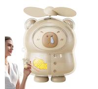 Générique Ventilateur Portable - Ventilateur Personnel Mignon Capybara - Silencieux USB Rechargeable pour Camping Voyage Bureau Tente