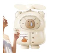 Générique Ventilateur Portable - Ventilateur Personnel Mignon Capybara | Silencieux USB Rechargeable pour Camping Voyage Bureau Tente