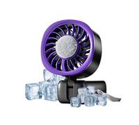 Générique Ventilateur portatif - Écran LED Puissant Repliable Rechargeable Refroidisseur Portatif | Éventail Personnel Nomade - pour Camping, Déplacements, Extérieur, Bureau, Plage, Maison