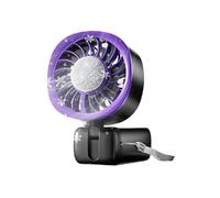 Générique Ventilateur portatif | Rechargeable avec Écran LED Réglable, Rafraîchisseur Portable | Éventail Personnel Nomade,pour Voyage Été Extérieur Camping Plage Bureau Maison