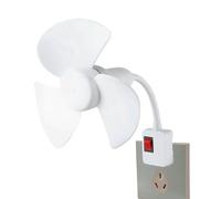 Générique Ventilateur Secteur avec Adaptateur - Gadget de refroidissement avec adaptateur prise - Ventilateur portable à fiche,pour Appartement Maison Salon Cuisine Salle de Bain Bureau