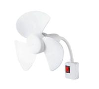 Générique Ventilateur Secteur avec Adaptateur | Kit refroidissement électrique avec adaptateur prise,Ventilateur électrique à fiche,pour Appartement Maison Salon Cuisine Salle de Bain Bureau