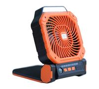 Générique Ventilateur Solaire Petite Lampe LED Réglable avec Minuterie