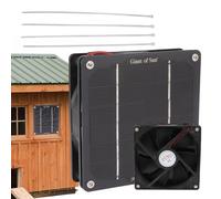Générique Ventilateur Solaire Portable - Ventilateur De Serre Solaire ÉTanche, Ventilateurr De Ventilation Et Extraction pour Serre, Hangar, Entrepôt, Cuisine, Grenier, Animaux, Extérieur