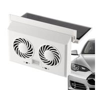 Générique Ventilateur Solaire Pour Voiture | Installation Facile Double Tête,Extracteurs D'Air Chaud Pour Véhicule | Pour Siège Arrière Siège Adultes Amoureux Amis Femmes
