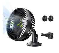 Générique Ventilateur USB Pour Voiture,Ventilateur Arrière Puissant Rafraîchissant - Ventilateur avec Ventouse, Accessoires Véhicule 3 Vitesses Rechargeable par USB pour Voiture et Maison