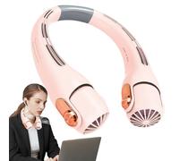 Générique Ventilateurs de Cou - Climatiseur de Cou Portable, Pales de Ventilateur Flexibles à 360°, Longue Durée de Vie de la Batterie | Appareil de refroidissement personnel avec moteur silencieux po