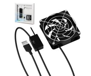 Générique Ventilateurs pour PC | Refroidisseurs USB 5V sensibles à la température | Ventilateur USB d'ordinateur,pour TV Box, maison, salon, atelier, garage, routeur, récepteur, amplificateur, modem