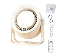 Générique Ventilatore Da Scrivania,Dispositivo 2 In 1 Regolabile Portatile Ricaricabile Silenzioso - Ventilatore Da Viaggio Per Scrivania | Per Dormitorio Casa Interno Viaggio Campeggio Crociera