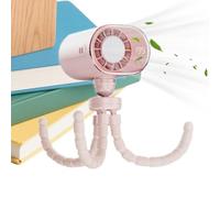 Générique Ventilo Camion - Ventilateur LED Design Poulpe 199 Vitesses | Ventilateur Clip Voiture Réglable Rotation 360° Rechargeable USB-C - pour Étudiants Voyage Été Plage Cuisine Dortoir Chambre