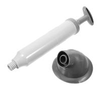 Générique Ventouse à Vide pour WC et Évier Cuisine Déboucheur Robuste Gris-Blanc Long Manche Ergonomique Pompe D’Aspiration Multifonction pour Salle de Bain et Plomberie Domestique