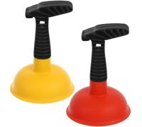 Générique Ventouse pour Salle de Bain 2pcs en TPR Poignée Ergonomique Confortable, Déboucheur Puissant pour Toilettes Cuisine, Accessoire pour Salle de Bain et Hôtel