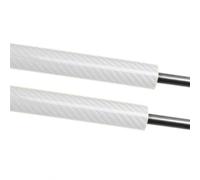 Générique vérin Coffre Voiture pour BMW 745Li 750Li 760Li E65 E66 E67 02-08 | Vérins à gaz arrière en métal et plastique 715 mm Conduite stable et douce, pas de bruit d'impact(BLANC)