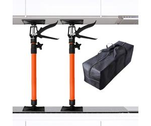 Générique Verin de Levage pour Meuble | Poteau Troisième Main 48 à 114 cm | Support Robuste De Levage À Gain De Temps 30 Kg (66 LB) pour Nivellement De Réfrigérateur Et Auvent