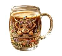 Générique Verre À Boire Bovin - Adorable Gobelet En, Récipient À Boisson De Style Campagnard 15 Cm | Ornement De Salle À Manger Pastorale, Présentation De Rafraîchissements Espresso Latte, Vais