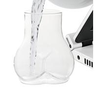 Générique Verre À Boire En Forme De Fesses | Verrerie Fantaisie Amusante Et Originale - Verre À Eau,pour Whisky, Cocktail, Bière, Café, Thé, Jus, Eau et toutes vos