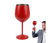 Générique Verre à vin en acier inoxydable, grands verres à vin,Verres à pied hauts pour le - Verres à tige à bouche lisse pour les fêtes, les restaurants, les hôtels et les bars