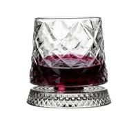 Générique Verre à Vin Rotatif | Gobelet Rotatif Style Bar Branché Avec Sous-Verre - Gobelet De Dégustation De Whisky En Verrerie - Pour Les Hommes, Le Père, Le, Le Fils, La Famille Et Les Amis
