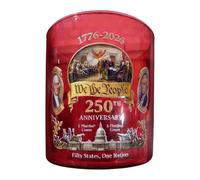 Générique Verre à whisky - 325 ml () Design commémoratif du 250e anniversaire des États-Unis | Bourbon Tumbler, American Heritage Rocks Glass, cadeau patriotique de la fête des pères pour le et le