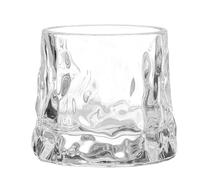 Générique Verre à Whisky Martelé 300 Ml, Design Renversant Anti-basculement, Gobelet en Verre Transparent pour Dégustation, Maison, Bar et Restaurant