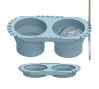 Générique Verre de Nettoyage pour Pinceaux,Fournitures De Peinture Pliantes - Porte-Pinceaux Aquarelle,pour Artistes Étudiants Débutants Atelier Maison Extérieur Salle d'Art