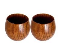 Générique Verre En Bois,2 Pièces Tasse En Bois De Style Rétro,Mug À Boire Artisanal - Pour Le Café Le Thé L'Espresso Les Fêtes La Cuisine La Salle À Manger Le Café Le Comptoir Le Latte Le Vin