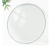 Générique Verre Trempé Transparent pour Salle À Manger, Plateau De Table Rond en Verre, Plaque De Table en Vitre De Remplacement pour Tables De Cuisine(100cm/39.4in)