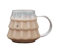 Générique Verres à Jus de Noël Mug À Boisson Transparent Thermorésistant | Mugs en Verre Sapin de Noël Pour Cuisine, Lait, Boisson, Latte, Café, Cocktail, Vin, Whisky, Thé, Jus, Cacao, Chocolat