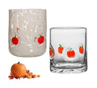 Générique Verres à Jus D'Halloween, Verres à Vin FantôMes, Gobelets à Double Paroi à L'Ancienne Pour DéCorer Votre Maison (Icône Citrouille)