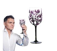Générique Verres À Peintes À La Main - Drinkware De Créateur, Gobelet À De Collection | Verre De Dîner Artistique, Tige De Luxe, Ensemble De Cadeaux De