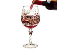 Générique Verres à Vin 3D de Noël Gobelots de Cocktail 300 ml pour Fêtes | Coupes à Champagne à Pied pour Hommes Maris Barmen Hôtes Réceptions Maisons Bars Hôtels Clubs Étagères