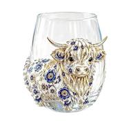 Générique Verres à Vin 3D Verres à Boire Sans Tige Gobelet à Vin Vache 3D