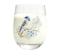 Générique Verres À Vin Sans Pied Verrerie D'Art À Motifs Fleurs Et Animaux