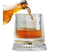 Générique Verres à whisky rotatifs à 360 degrés, verre à vin en avec fonction anti-stress, snifter à whisky, moderne et élégant, pour papa, père, ou petit ami