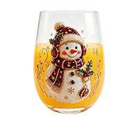 Générique Verres de Noël transparents Verrerie de Noël transparente de 350 | Verres à jus pour maison, cuisine, bar, bureau, café, lait, café, boisson, vacances, fête