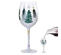 Générique Verres de Noël, verres à vin de vacances,Verres de Noël à vin rouge avec aiguilles de pin pour sapin de du Père - Décoration de verrerie de noël, pièce maîtresse de Table amusante pour le