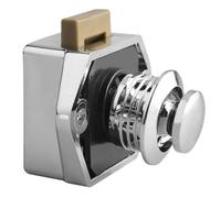 Générique Verrou à Bouton Plat pour Armoires et Tiroirs de Camping-car, Serrure de Poignée Encastrée 20 Mm en Alliage de Zinc, Verrouillage Sécurisé pour Meubles et Placards, Accessoire