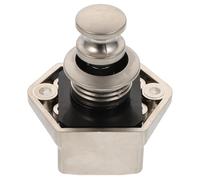 Générique Verrou à Bouton-Poussoir Petit Modèle Fcs303-1 en Alliage de Zinc et Plastique Couleur Nickel Perlé Serrure Encastrée pour Portes et Tiroirs d'Armoire Compatible Camping-Car et