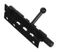 Générique Verrou Coulissant en Acier Inoxydable 10 CM pour Porte de Salle de Bain et Camping-Car Loquet de Porte Antivol Noir Quincaillerie Sécurisée pour Intérieur et Extérieur