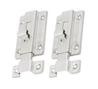 Générique Verrou de Porte Coulissant en Acier Inoxydable 3 Pouces Lot de 2 Pièces Loquet de Sécurité Bidirectionnel pour Portes en Bois Fenêtres Abris de Jardin et Armoires