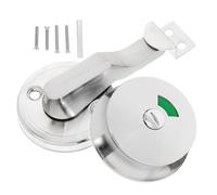 Générique Verrou de Porte et Utilisation Polyvalente Indicateur D'intimité en Acier Inoxydable Argenté, Design Pratique pour Portes de Toilettes et Bureaux