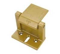 Générique Verrou de Sécurité pour Porte, Coulissant à Pêne Dormant, Dispositif Robuste En Alliage D'aluminium, Adapté Aux Portails et Armoires, or