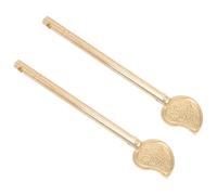 Générique Verrou en Bronze 2 Pièces Style Classique Forme Feuille pour Porte d'Armoire Serrure avec Boulon Barillet