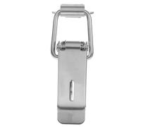Générique Verrou métallique solide pour coffres et étuis, loquet de verrouillage classique en métal argenté, accessoire quincaillerie pour usage en boutique et maison