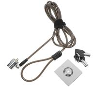 Générique Verrou Noir pour Ordinateur Portable en Acier Inoxydable de 1,9 M avec Boucle Renforcée, Facile à Déverrouiller, pour Bureau et Dortoir